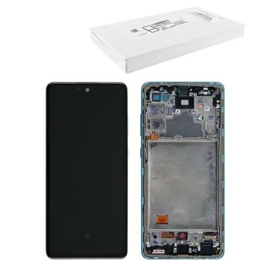 SAMSUNG A725 A72/A726 A72 5G ΟΘΟΝΗ + TOUCH SCREEN + LENS + FRAME GH82-25463B BLUE ORIGINAL SERVICE PACK SAMSUNG A725 A72/A726 A72 5G ΟΘΟΝΗ + TOUCH SCREEN + LENS + FRAME GH82-25463B BLUE ORIGINAL SERVICE PACK