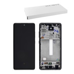 SAMSUNG A52 4G A525/A52 5G A526 ΟΘΟΝΗ+TOUCH SCREEN + LENS + FRAME GH82-25524A BLACK ORIGINAL SERVICE PACK