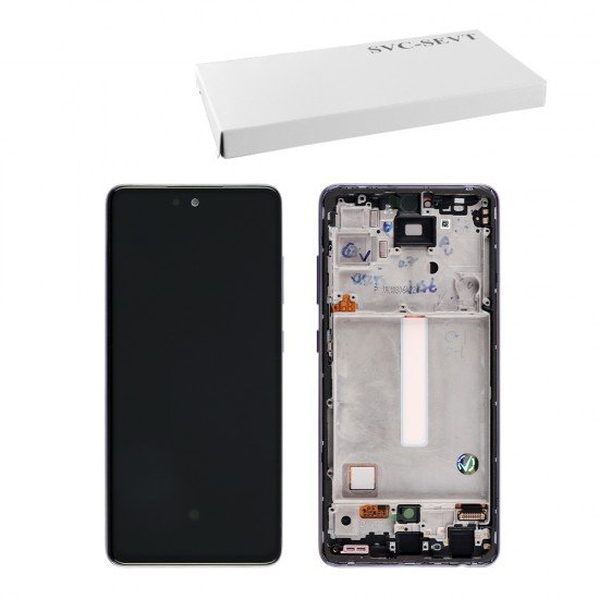 SAMSUNG A52 4G A525/A52 5G A526 ΟΘΟΝΗ+TOUCH SCREEN + LENS + FRAME GH82-25754C VIOLET ORIGINAL SERVICE PACK SAMSUNG A52 4G A525/A52 5G A526 ΟΘΟΝΗ+TOUCH SCREEN + LENS + FRAME GH82-25754C VIOLET ORIGINAL SERVICE PACK