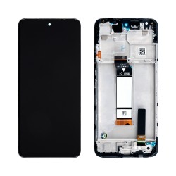 XIAOMI REDMI NOTE 10 5G/POCO M3 PRO 5G ΟΘΟΝΗ + TOUCH SCREEN + LENS + FRAME BLACK 3P OR