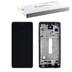 SAMSUNG A52s 5G A528 ΟΘΟΝΗ+TOUCH SCREEN + LENS + FRAME GH82-26863D WHITE ORIGINAL SERVICE PACK