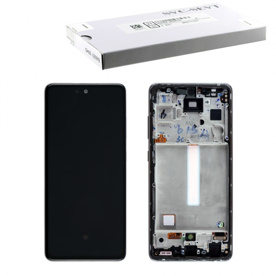 SAMSUNG A52s 5G A528 ΟΘΟΝΗ+TOUCH SCREEN + LENS + FRAME GH82-26863D WHITE ORIGINAL SERVICE PACK