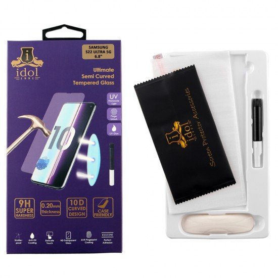 IDOL 1991 TEMPERED UV GLASS SAMSUNG S22 ULTRA 5G 6.8 IDOL 1991 TEMPERED UV GLASS SAMSUNG S22 ULTRA 5G 6.8