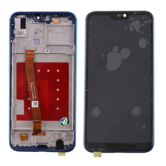 HUAWEI P20 LITE ΟΘΟΝΗ + TOUCH SCREEN + LENS + FRAME BLUE 3P OR