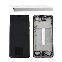 SAMSUNG A33 A336 ΟΘΟΝΗ+TOUCH SCREEN + LENS + FRAME GH82-28144A BLACK ORIGINAL SERVICE PACK