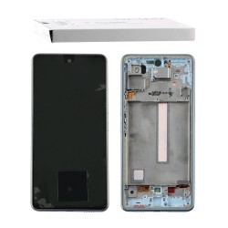 SAMSUNG A53 A536 ΟΘΟΝΗ+TOUCH SCREEN + LENS + FRAME GH82-28025C BLUE ORIGINAL SERVICE PACK