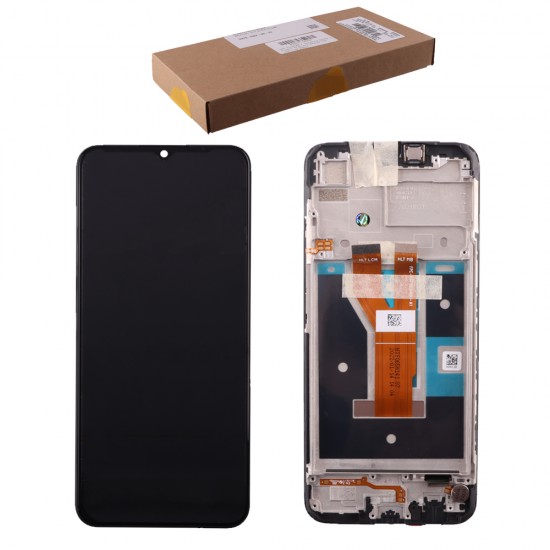 REALME C11 2021 ΟΘΟΝΗ + TOUCH SCREEN + LENS + FRAME 4907881 BLACK ORIGINAL SERVICE PACK