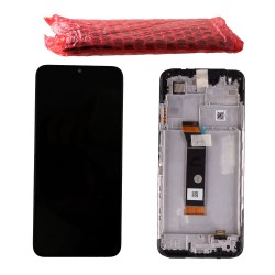 XIAOMI POCO M4 5G/M5 4G/REDMI 10 5G ΟΘΟΝΗ + TOUCH SCREEN + LENS + FRAME 5600080L1900 BLACK ORIGINAL SERVICE PACK