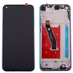 HUAWEI P40 LITE E ΟΘΟΝΗ + TOUCH SCREEN + LENS + FRAME AURORA BLUE 3P OR