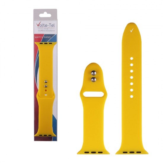 VOLTE-TEL ΛΟΥΡΑΚΙ ΡΟΛΟΓΙΟΥ ΣΙΛΙΚΟΝΗΣ APPLE WATCH 38/40/41mm ICONBAND YELLOW VT104 VOLTE-TEL ΛΟΥΡΑΚΙ ΡΟΛΟΓΙΟΥ ΣΙΛΙΚΟΝΗΣ APPLE WATCH 38/40/41mm ICONBAND YELLOW VT104