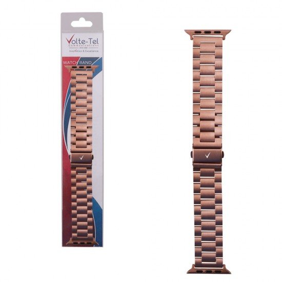 VOLTE-TEL ΛΟΥΡΑΚΙ ΡΟΛΟΓΙΟΥ ΑΝΟΞΕΙΔΩΤΟ ΑΤΣΑΛΙ APPLE WATCH 42/44/45/49mm MODERN FIT ROSE-GOLD VT110 VOLTE-TEL ΛΟΥΡΑΚΙ ΡΟΛΟΓΙΟΥ ΑΝΟΞΕΙΔΩΤΟ ΑΤΣΑΛΙ APPLE WATCH 42/44/45/49mm MODERN FIT ROSE-GOLD VT110