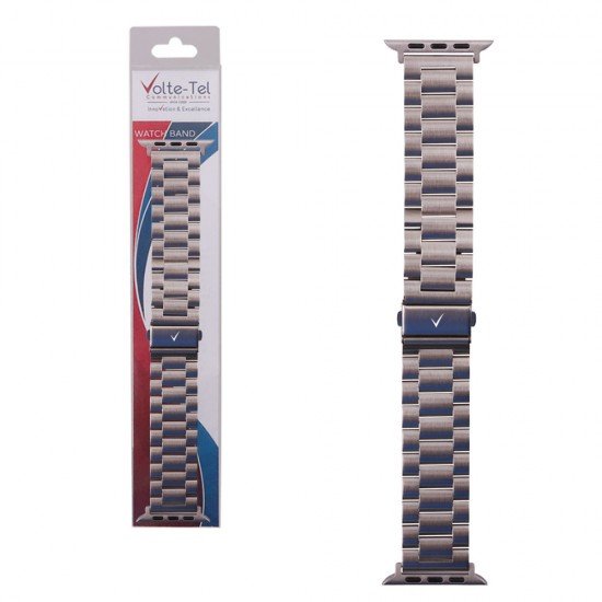 VOLTE-TEL ΛΟΥΡΑΚΙ ΡΟΛΟΓΙΟΥ ΑΝΟΞΕΙΔΩΤΟ ΑΤΣΑΛΙ APPLE WATCH 42/44/45/49mm MODERN FIT SILVER  VT110