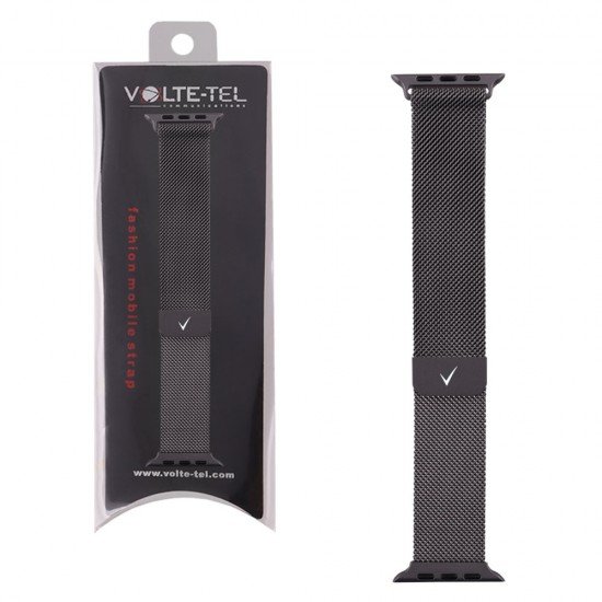 VOLTE-TEL ΛΟΥΡΑΚΙ ΡΟΛΟΓΙΟΥ ΑΝΟΞΕΙΔΩΤΟ ΑΤΣΑΛΙ APPLE WATCH 42/44/45/49mm MILANESE GREY VT109 VOLTE-TEL ΛΟΥΡΑΚΙ ΡΟΛΟΓΙΟΥ ΑΝΟΞΕΙΔΩΤΟ ΑΤΣΑΛΙ APPLE WATCH 42/44/45/49mm MILANESE GREY VT109