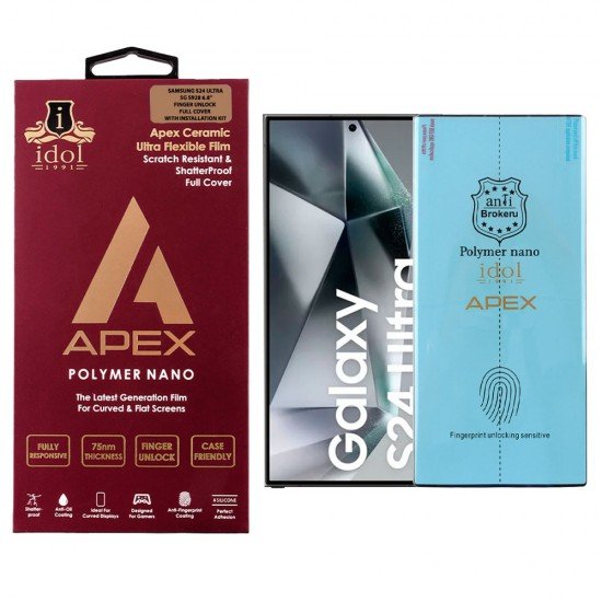 IDOL 1991 APEX POLYMER NANOTECH FILM SAMSUNG S24 ULTRA 5G S928 6.8 IDOL 1991 APEX POLYMER NANOTECH FILM SAMSUNG S24 ULTRA 5G S928 6.8