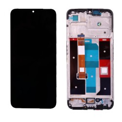 REALME C35/NARZO 50A PRIME ΟΘΟΝΗ + TOUCH SCREEN + LENS + FRAME BLACK REF. OR