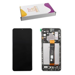 SAMSUNG A326 A32 5G ΟΘΟΝΗ+TOUCH SCREEN + LENS + FRAME HF-GH82-25121A BLACK HYPER-FIX SERVICE PACK