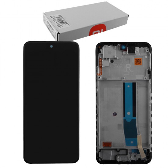 XIAOMI REDMI NOTE 12S 4G ΟΘΟΝΗ + TOUCH SCREEN + LENS + FRAME 560001K7SR00 BLACK ORIGINAL SERVICE PACK