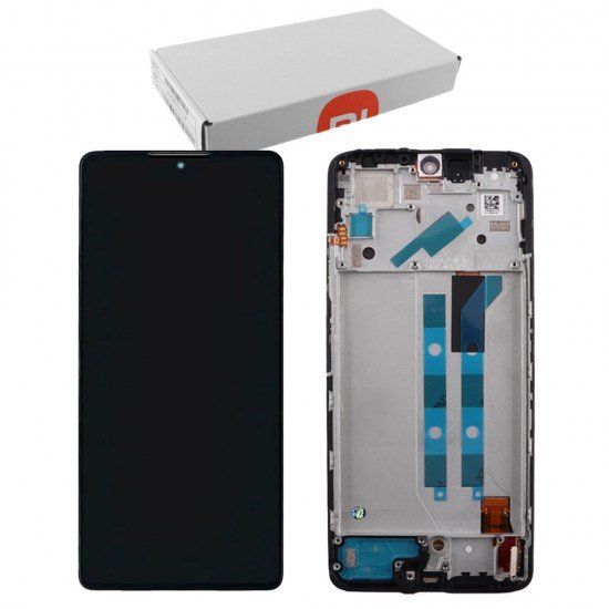 XIAOMI REDMI NOTE 12 PRO 4G ΟΘΟΝΗ + TOUCH SCREEN + LENS + FRAME 5600010K6A00 BLACK ORIGINAL SERVICE PACK