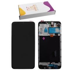 SAMSUNG A105 A10 ΟΘΟΝΗ+TOUCH SCREEN + LENS + FRAME HF-GH82-19367Α BLACK HYPER-FIX SERVICE PACK