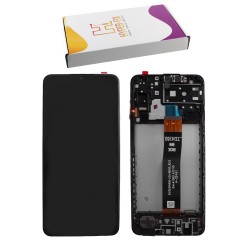 SAMSUNG A13 5G A136 ΟΘΟΝΗ + TOUCH SCREEN + LENS + FRAME HF-GH82-29077A BLACK HYPER-FIX SERVICE PACK