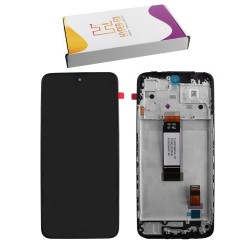 XIAOMI REDMI 12 4G/5G ΟΘΟΝΗ + TOUCH SCREEN + LENS + FRAME HF-560002M19A00 BLACK HYPER-FIX SERVICE PACK
