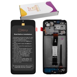 XIAOMI REDMI 12C ΟΘΟΝΗ + TOUCH SCREEN + LENS + FRAME HF-5600010C3T00 BLACK HYPER-FIX SERVICE PACK