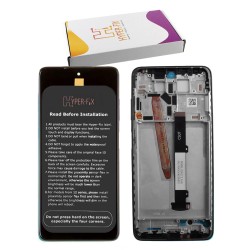 XIAOMI POCO X3 PRO/X3/X3 NFC ΟΘΟΝΗ + TOUCH SCREEN + LENS + FRAME HF-560002J20S00 BLACK HYPER-FIX SERVICE PACK