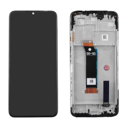 XIAOMI POCO M4 5G/M5 4G/REDMI 10 5G ΟΘΟΝΗ + TOUCH SCREEN + LENS + FRAME BLACK 3P OR
