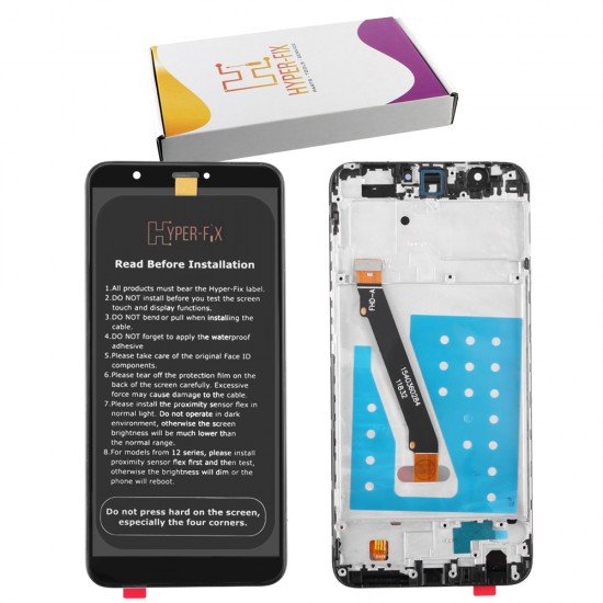HUAWEI P SMART ΟΘΟΝΗ + TOUCH SCREEN + LENS + FRAME HF-02351SVJ BLACK HYPER-FIX SERVICE PACK HUAWEI P SMART ΟΘΟΝΗ + TOUCH SCREEN + LENS + FRAME HF-02351SVJ BLACK HYPER-FIX SERVICE PACK