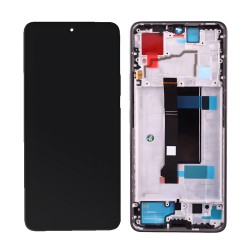 XIAOMI REDMI NOTE 13 PRO 5G/POCO X6 5G ΟΘΟΝΗ + TOUCH SCREEN + LENS + FRAME BLACK 3P OR