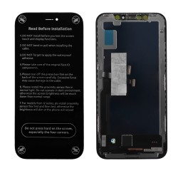 IPHONE X ΟΘΟΝΗ + TOUCH + LENS HD INCELL BLACK