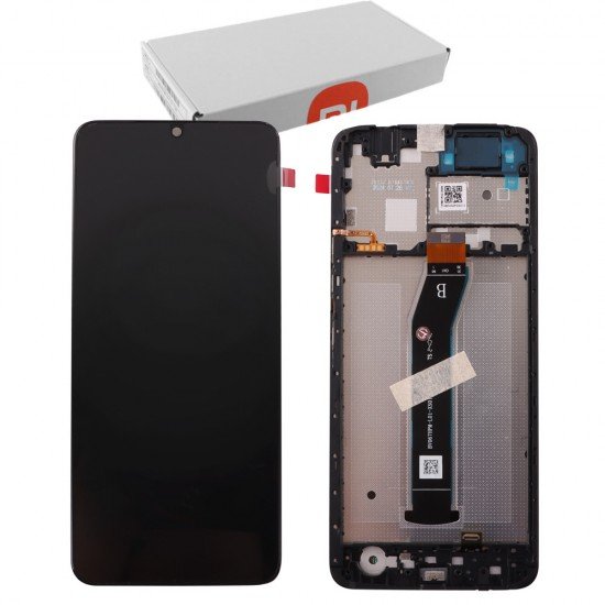 XIAOMI REDMI A3 4G/POCO C61 ΟΘΟΝΗ + TOUCH SCREEN + LENS + FRAME 5600010C3Y00 BLACK ORIGINAL SERVICE PACK