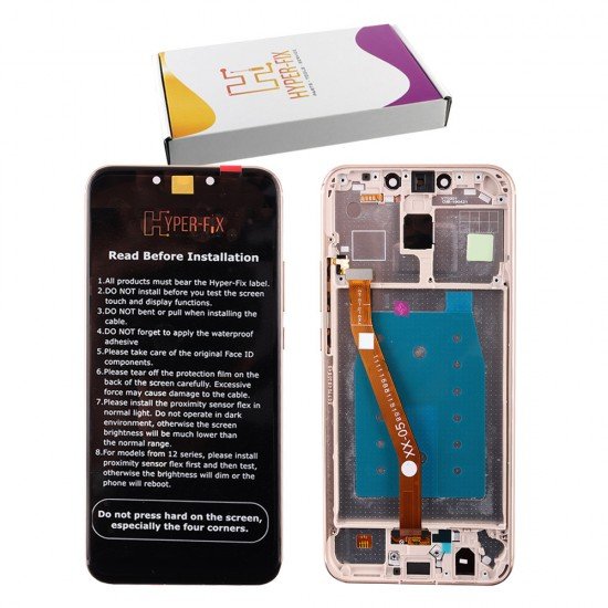 HUAWEI MATE 20 LITE ΟΘΟΝΗ + TOUCH SCREEN + LENS + FRAME HF-02352GTV GOLD HYPER-FIX SERVICE PACK HUAWEI MATE 20 LITE ΟΘΟΝΗ + TOUCH SCREEN + LENS + FRAME HF-02352GTV GOLD HYPER-FIX SERVICE PACK