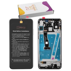 HUAWEI P30 LITE ΟΘΟΝΗ + TOUCH SCREEN + LENS + FRAME HF-02352RPW BLACK HYPER-FIX SERVICE PACK