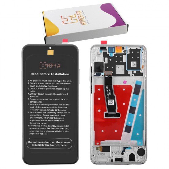 HUAWEI P30 LITE ΟΘΟΝΗ + TOUCH SCREEN + LENS + FRAME HF-02352RQC WHITE HYPER-FIX SERVICE PACK HUAWEI P30 LITE ΟΘΟΝΗ + TOUCH SCREEN + LENS + FRAME HF-02352RQC WHITE HYPER-FIX SERVICE PACK