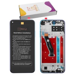 HUAWEI P40 LITE 5G ΟΘΟΝΗ + TOUCH SCREEN + LENS + FRAME HF-02353FMX BLUE HYPER-FIX SERVICE PACK