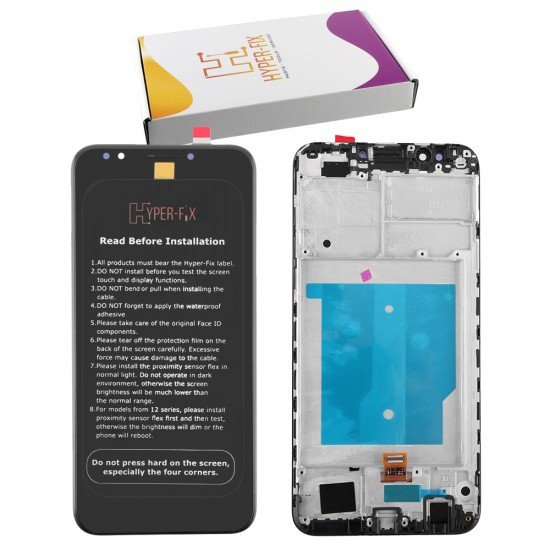 HUAWEI Y7 2018/Y7 PRIME 2018/HONOR 7C ΟΘΟΝΗ + TOUCH SCREEN + LENS + FRAME HF-02351USA BLACK HYPER-FIX SERVICE PACK HUAWEI Y7 2018/Y7 PRIME 2018/HONOR 7C ΟΘΟΝΗ + TOUCH SCREEN + LENS + FRAME HF-02351USA BLACK HYPER-FIX SERVICE PACK