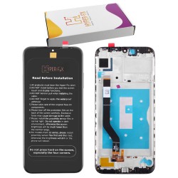 HUAWEI Y7 2019/Y7 PRIME 2019 ΟΘΟΝΗ + TOUCH SCREEN + LENS + FRAME HF-02352KCV BLACK HYPER-FIX SERVICE PACK