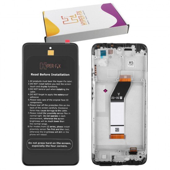 XIAOMI REDMI 10 2022 ΟΘΟΝΗ + TOUCH SCREEN + LENS + FRAME HF-560001K19S00 BLACK HYPER-FIX SERVICE PACK XIAOMI REDMI 10 2022 ΟΘΟΝΗ + TOUCH SCREEN + LENS + FRAME HF-560001K19S00 BLACK HYPER-FIX SERVICE PACK