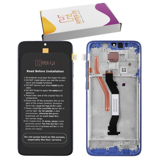 XIAOMI REDMI NOTE 8 PRO ΟΘΟΝΗ + TOUCH SCREEN + LENS + FRAME HF-56000G00G700 BLUE HYPER-FIX SERVICE PACK XIAOMI REDMI NOTE 8 PRO ΟΘΟΝΗ + TOUCH SCREEN + LENS + FRAME HF-56000G00G700 BLUE HYPER-FIX SERVICE PACK