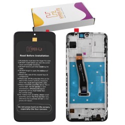 HUAWEI P SMART 2019 ΟΘΟΝΗ + TOUCH SCREEN + LENS + FRAME HF-02352JEY BLACK HYPER-FIX SERVICE PACK