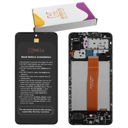 SAMSUNG M127 M12 ΟΘΟΝΗ+TOUCH SCREEN + LENS + FRAME HF-GH82-25042A BLACK HYPER-FIX SERVICE PACK