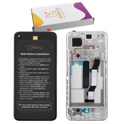XIAOMI MI 10T 5G/MI 10T PRO 5G ΟΘΟΝΗ + TOUCH SCREEN + LENS + FRAME HF-5600040J3S00 SILVER HYPER-FIX SERVICE PACK