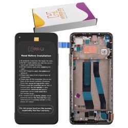 XIAOMI MI 11 LITE 5G ΟΘΟΝΗ + TOUCH SCREEN + LENS + FRAME HF-5600030K9D00 BLACK HYPER-FIX SERVICE PACK