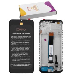 XIAOMI REDMI 10C/POCO C40 ΟΘΟΝΗ + TOUCH SCREEN + LENS + FRAME HF-560001C3QA00 BLACK HYPER-FIX SERVICE PACK