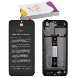 XIAOMI REDMI A1/A1+ 4G 2022 ΟΘΟΝΗ + TOUCH SCREEN + LENS + FRAME HF-5600010C3S00 BLACK HYPER-FIX SERVICE PACK