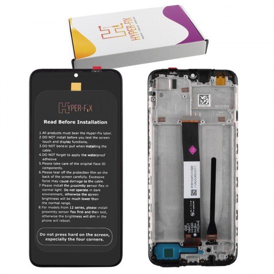 XIAOMI REDMI 9AT/9A/9C ΟΘΟΝΗ + TOUCH SCREEN + LENS + FRAME HF-560001C3LV00 BLACK HYPER-FIX SERVICE PACK XIAOMI REDMI 9AT/9A/9C ΟΘΟΝΗ + TOUCH SCREEN + LENS + FRAME HF-560001C3LV00 BLACK HYPER-FIX SERVICE PACK