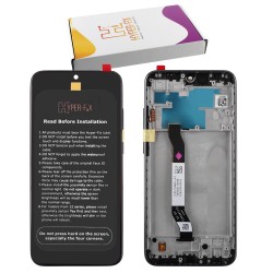 XIAOMI REDMI NOTE 8T ΟΘΟΝΗ + TOUCH SCREEN + LENS + FRAME HF-5600040C3X00 BLACK HYPER-FIX SERVICE PACK