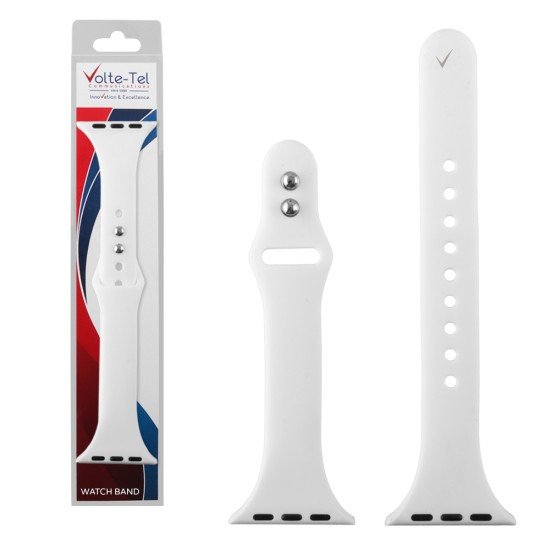 VOLTE-TEL ΛΟΥΡΑΚΙ ΡΟΛΟΓΙΟΥ ΣΙΛΙΚΟΝΗΣ APPLE WATCH 42/44/45/49mm ICONBAND SLIM WHITE VT127 VOLTE-TEL ΛΟΥΡΑΚΙ ΡΟΛΟΓΙΟΥ ΣΙΛΙΚΟΝΗΣ APPLE WATCH 42/44/45/49mm ICONBAND SLIM WHITE VT127
