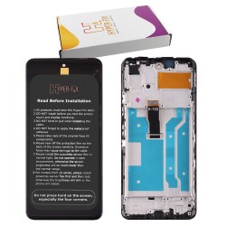 HUAWEI P SMART 2021 ΟΘΟΝΗ + TOUCH SCREEN + LENS + FRAME HF-02354ADC BLACK HYPER-FIX SERVICE PACK